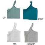 تاپ بندی زنانه فرنوش | ۱۰ رنگ متنوع | سایز L تا XXL | نخ پنبه‌ای نرم و راحت - Image 13